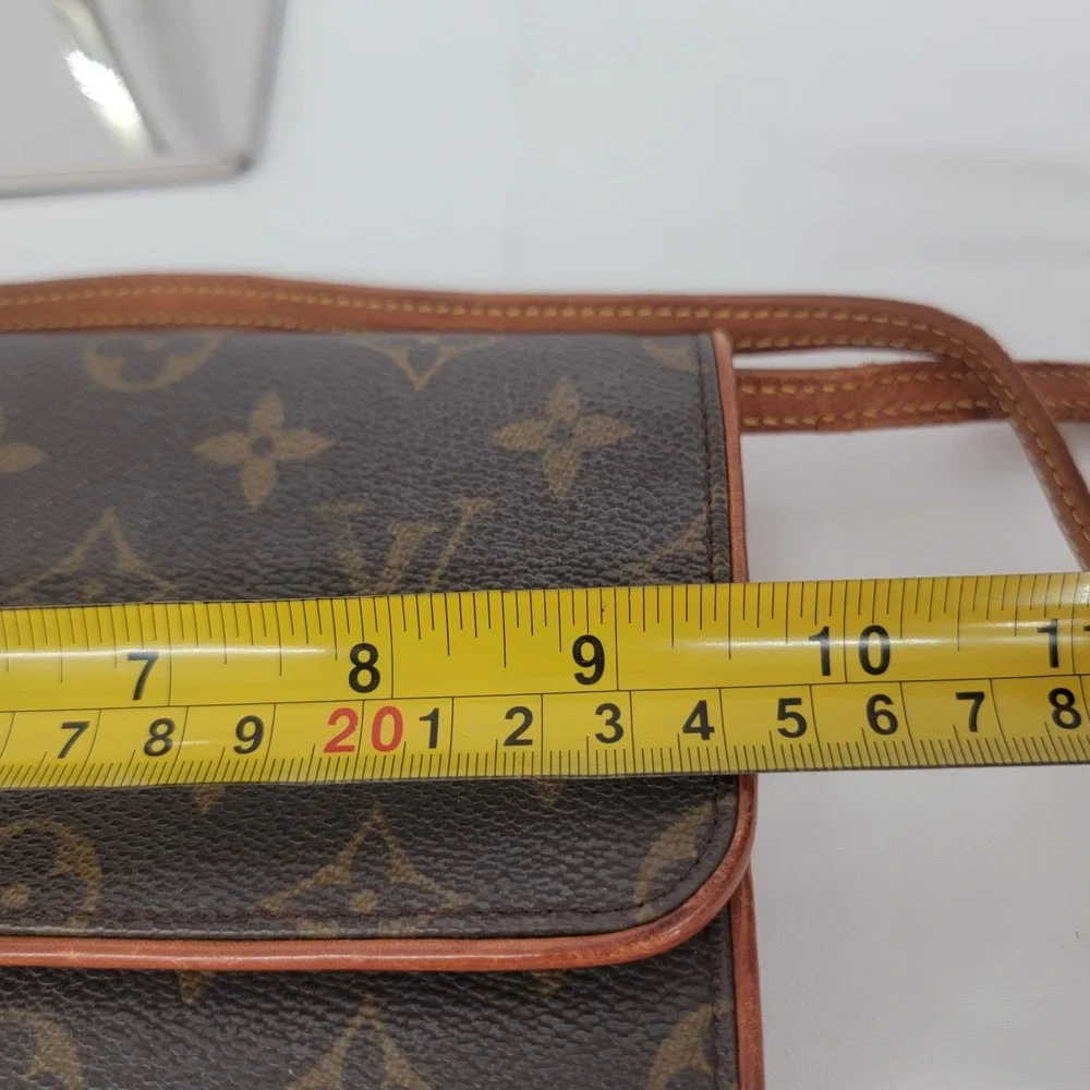Authentic Louis Vuitton Twin PM Monogram Canvas Crossbody Clutch Bag w/ COA